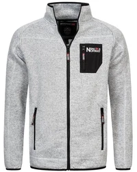 Geographical Norway Fleecejacke Herren Polar Sweat Grau/Hellgrau