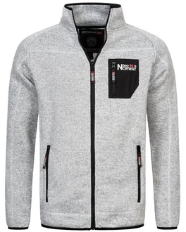 Geographical Norway Fleecejacke Herren Polar Sweat Grau/Hellgrau