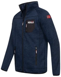 Geographical Norway Fleecejacke Herren Polar Sweat Dunkelblau/Blau