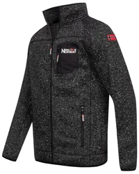 Geographical Norway Fleecejacke Herren Polar Sweat Dunkelgrau/Hellgrau/Grau/Schwarz/Rot