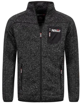 Geographical Norway Fleecejacke Herren Polar Sweat Dunkelgrau/Hellgrau/Grau/Schwarz/Rot