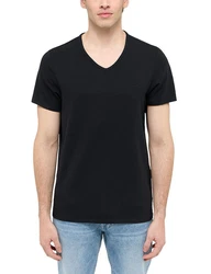 MUSTANG T-Shirt ALLEN 2er PACK mit Rundhalsausschnitt Schwarz/Dunkelgrau/Dunkelblau