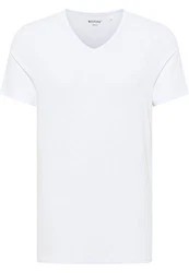 MUSTANG T-Shirt ALLEN 2er PACK mit Rundhalsausschnitt weiß