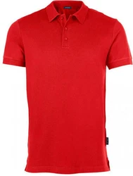 HRM Poloshirt Herren Luxury Stretch Polo Rot/Dunkelrot