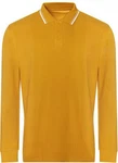 Just Ts Poloshirt Long Sleeve Tipped 100 Polo Gelb