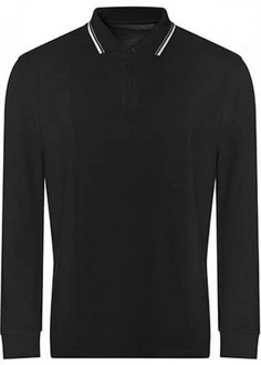 Just Ts Poloshirt Long Sleeve Tipped 100 Polo