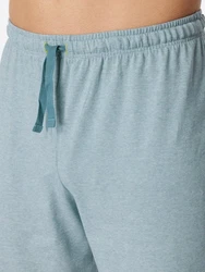 Schiesser Pyjama Rundhals 95/5 Nightwear Grau/Blau/Türkis/Hellblau