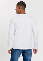 H.I.S Langarmshirt Rundhalsausschnitt Dunkelblau/Weiß/Schwarz/Blau/Creme