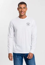 H.I.S Langarmshirt Rundhalsausschnitt Dunkelblau/Weiß/Schwarz/Blau/Creme