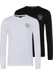 H.I.S Langarmshirt Rundhalsausschnitt Dunkelblau/Weiß/Schwarz/Blau/Creme