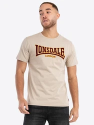 Lonsdale T-Shirt Classic Khaki/Beige/Weiß/Rot