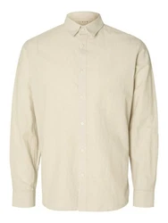 SELECTED HOMME Hemd beigemeliert