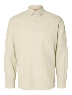 SELECTED HOMME Hemd beigemeliert
