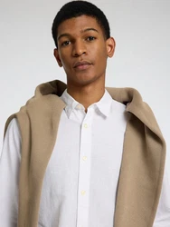 SELECTED HOMME Hemd Weiß/Khaki