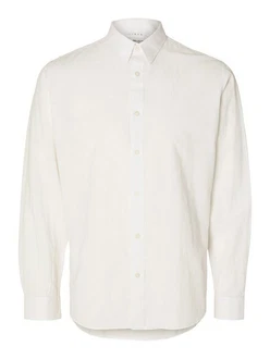 SELECTED HOMME Hemd Weiß/Khaki