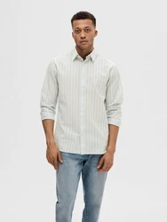 SELECTED HOMME Hemd Hellblau/Khaki/Weiß