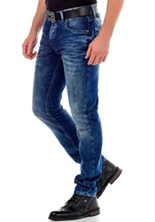 Cipo & Baxx 5-Pocket Jeans Blau/Hellblau