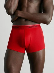 Calvin Klein Underwear Trunk LOW RISE TRUNK 3PK mit Logo-Elastikbund grau/rot/schwarz