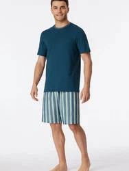 Schiesser Pyjama Rundhals mit Webhose Selected Premium 