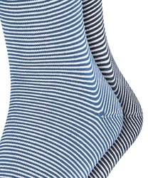 Esprit Socken Allover Stripe 2-Pack Hellblau/Grau/Blau