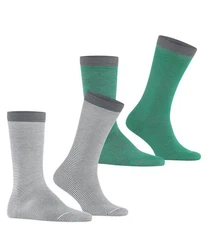 Esprit Socken Allover Stripe 2-Pack Türkis/Grün/Blau