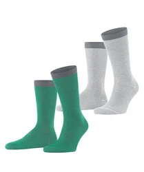 Esprit Socken Allover Stripe 2-Pack Türkis/Grün/Blau