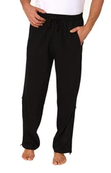 Normann Care Relaxanzug Herren Rehahose 4-Wege Reißverschluss Jogginghose Dunkelblau/Schwarz/Orange