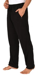 Normann Care Relaxanzug Herren Rehahose 4-Wege Reißverschluss Jogginghose Dunkelblau/Schwarz/Orange