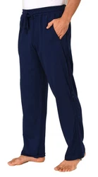Normann Care Relaxanzug Herren Rehahose 4-Wege Reißverschluss Jogginghose Dunkelblau/Blau