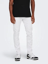 ONLY & SONS Slim-fit-Jeans Loom Grau/Weiß/Creme/Silber/Hellgrau