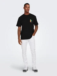 ONLY & SONS Slim-fit-Jeans Loom Grau/Weiß/Creme/Silber/Hellgrau