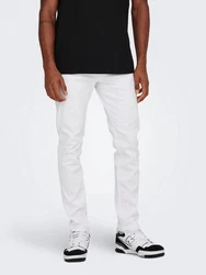 ONLY & SONS Slim-fit-Jeans Loom Grau/Weiß/Creme/Silber/Hellgrau