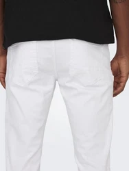 ONLY & SONS Slim-fit-Jeans Loom Grau/Weiß/Creme/Silber/Hellgrau