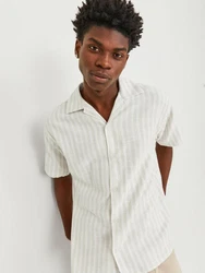 Jack & Jones Kurzarmhemd JORCABANA STRIPE SHIRT SS SN 