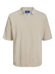JACK & JONES Pullover Kurzarmhemd Poloshirt JORLINEN BLEND KNIT SS POLO SN 