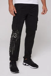 Cargohose mit Bindeband am Saum