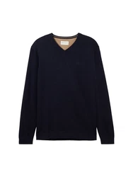 TOM TAILOR Strickpullover mit V-Ausschnitt 