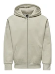 ONLY & SONS Sweatjacke ONSDAN LIFE RLX HEAVY Khaki/Beige/Grau/Braun/Hellgrau