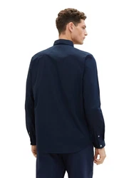 TOM TAILOR Stretch Poplin Langarmhemd 