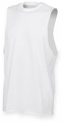 SF Men Tanktop Herren High Neck Slash Armhole Vest 