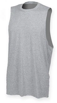 SF Men Tanktop Herren High Neck Slash Armhole Vest