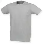 SF Men Rundhalsshirt Feel Good Stretch Grau/Hellgrau