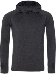 Just Cool Langarmshirt Cool Cowl Neck Top Dunkelgrau/Dunkelblau/Grau