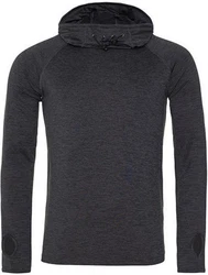 Just Cool Langarmshirt Cool Cowl Neck Top Dunkelgrau/Dunkelblau/Grau