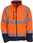 YOKO Softshelljacke High Visibility 2 Bands & Braces Orange