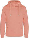 Just Hoods Sweatshirt Cross Neck Hoodie 