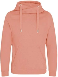 Just Hoods Sweatshirt Cross Neck Hoodie 