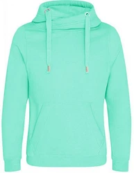 Just Hoods Sweatshirt Cross Neck Hoodie 