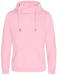 Just Hoods Sweatshirt Cross Neck Hoodie 