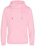 Just Hoods Sweatshirt Cross Neck Hoodie 